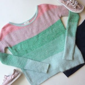 Pins & Needles Angora Ombre Stripe Sweater
